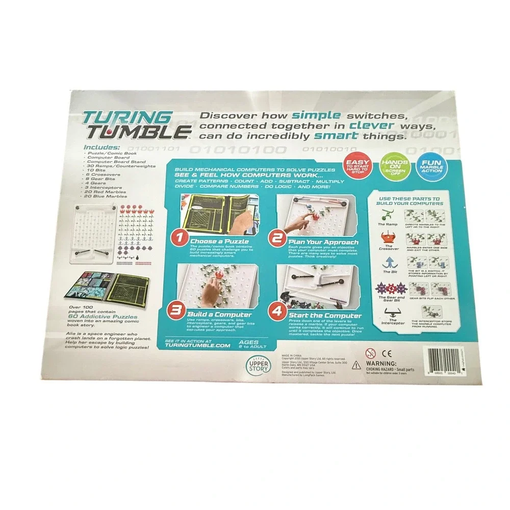Upper Story Turing Tumble Build Marble-Powered Computers Logic Game STEM Kit